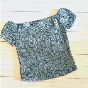 Smocked crop top